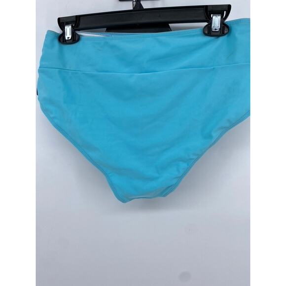 SHEIN Women's Plus Light Blue Solid Swim Bottoms SZ 0XL - Picture 4 of 6